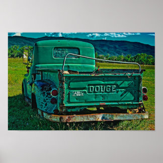 Grünes Dodge Poster