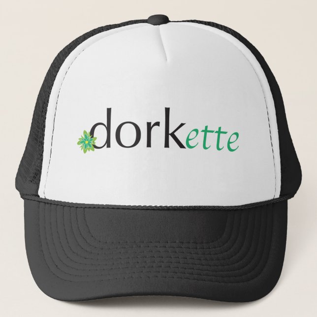 Grünes Dorkette Truckerkappe (Vorderseite)