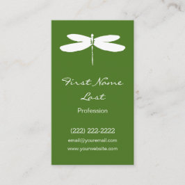 Grünes Drache-Fliegen-Logo der Visitenkarte