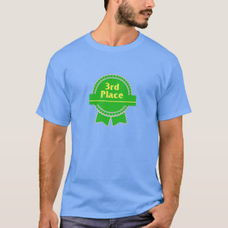 Grünes drittplatziertes Band T-Shirt