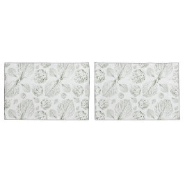 Grünes, einfaches strukturiertes Blätter - Moderne Kissenbezug