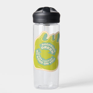Grünes Einkaufen Trinkflasche