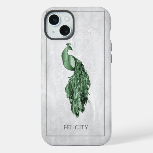 Grünes elegantes Pfau-Case-Mate-iPhone-Case iPhone 15 Plus Hülle