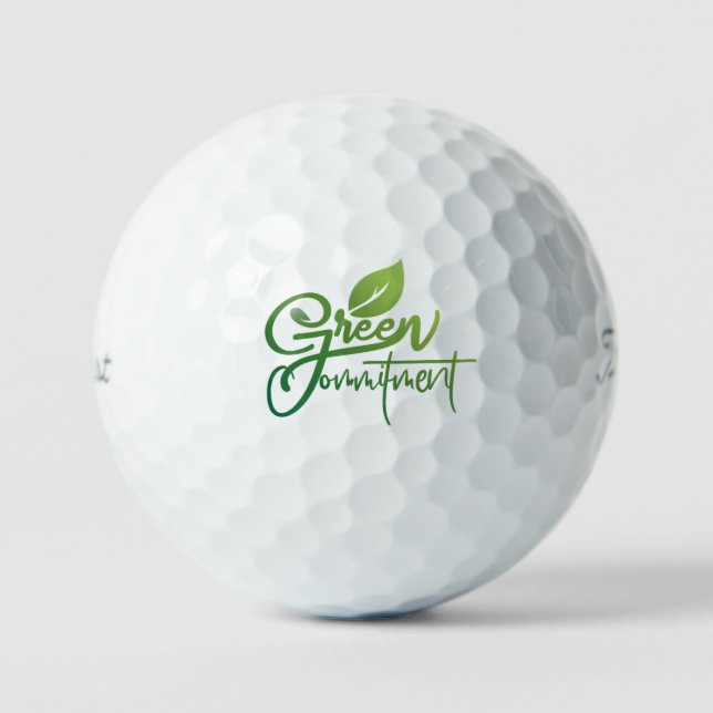 Grünes Engagement Golfball (Vorderseite)