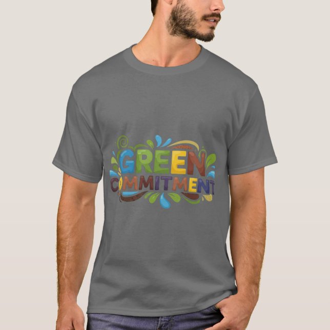Grünes Engagement T-Shirt (Vorderseite)
