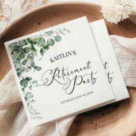 Grünes Eukalyptus-Blätter Botanisches Party für da Serviette