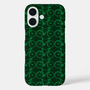 grünes Fahrrad / Fahrrad fahren iPhone 16 Hülle