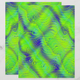 Grünes falsches Schlangenleder Scrapbook Papier 2-