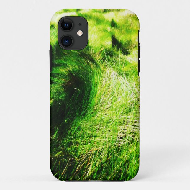 Grünes Feld - iPhone Case (Rückseite)