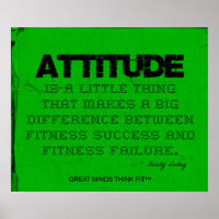 Grünes Fitness Poster mit Höflichkeit