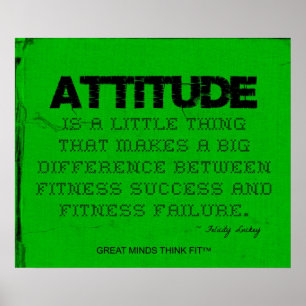 Grünes Fitness Poster mit Höflichkeit