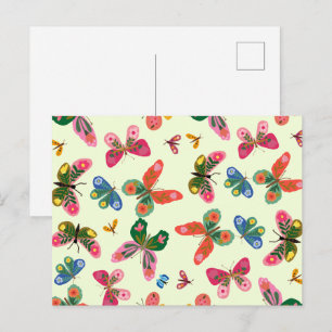 Grünes florales Naturdesign Postkarte