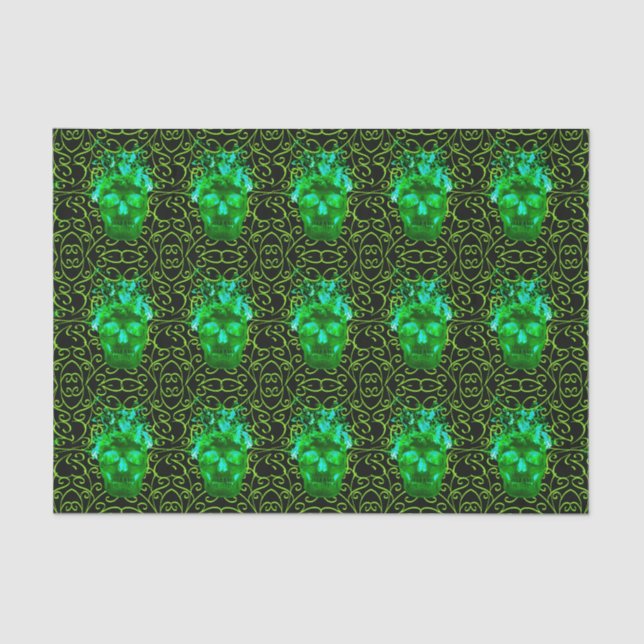 grünes Freibord-Gewebe Seidenpapier (Vorderseite)