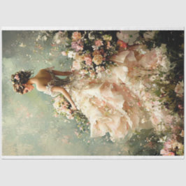 Grünes Frühlingsportrait Seidenpapier