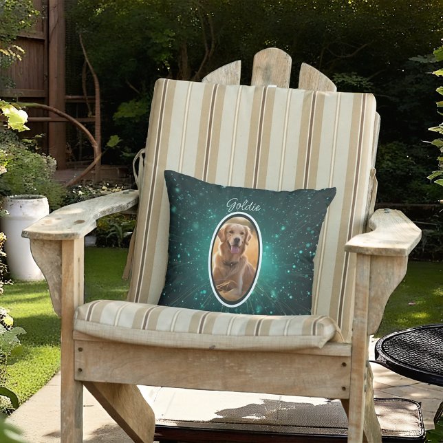 Grünes Galaxy Foto Kissen (Von Creator hochgeladen)