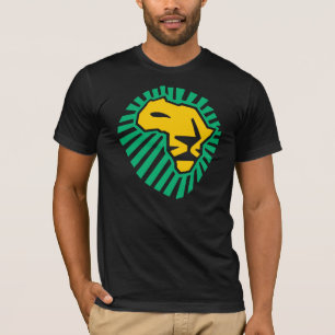 Grünes gelbe Mann-Shirt Waka waka T-Shirt