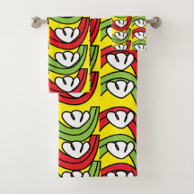 Grünes Gemüsemuster für Blume