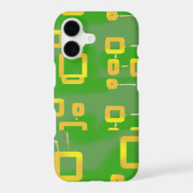 Grünes geometrisches iPhone / iPad Case