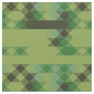 grünes geometrisches Muster Stoff