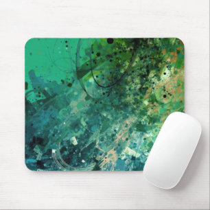 Grünes Geräusch Abstrakt Mousepad