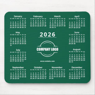 Grünes Geschäftslogo 2026 Werbeaktion Mousepad