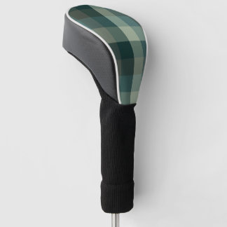 Grünes Gingham-Karo-Karo-Design Golf Headcover