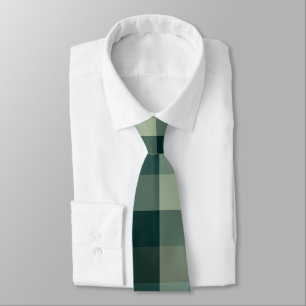 Grünes Gingham-Karo-Karo-Design Krawatte