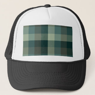 Grünes Gingham-Karo-Karo-Design  Truckerkappe