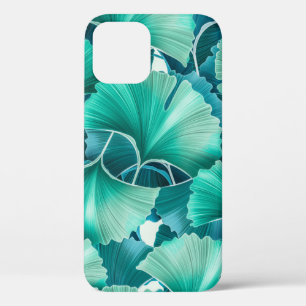 Grünes Ginkgo-Bilobulardmuster Case-Mate iPhone Hülle