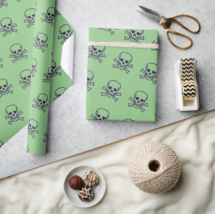 Grünes, glänzendes Papier Geschenkpapier