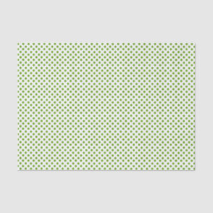 Grünes Glittery Polka Dot Tissue Paper Seidenpapier