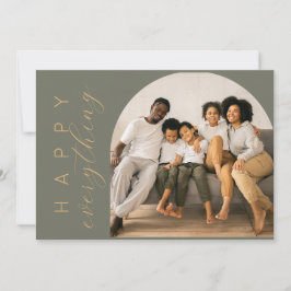 Grünes Glück für alles Feiertagskarte