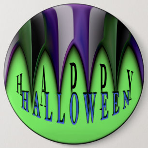 Grünes Glück Halloween Strippenfangs Button