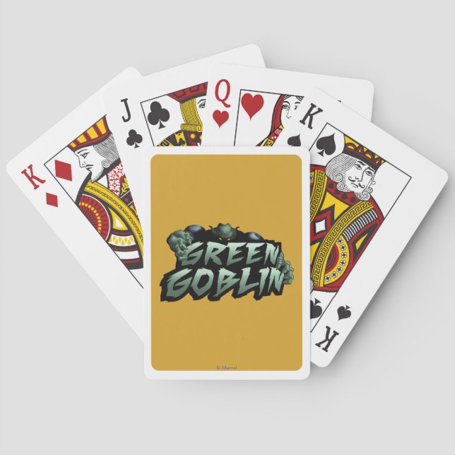 Grünes Goblin-Logo Spielkarten (Rückseite)