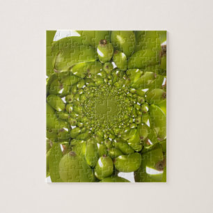 Grünes Gold: Banane der tropischen Drehung Kaleido Puzzle