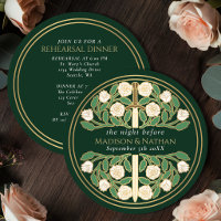 Grünes Gold Florales Schwert Königliche Hochzeitsp
