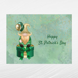 Grünes Gold-Paket St Patricks Day Feiertagspostkarte
