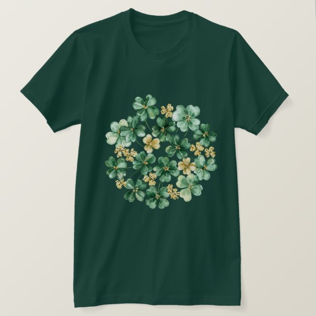 Grünes Gold Shamrock   T-Shirt (Design vorne)