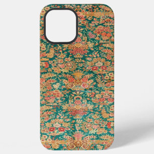 Grünes goldenes florales persisches türkisches Mus iPhone 12 Pro Max Hülle