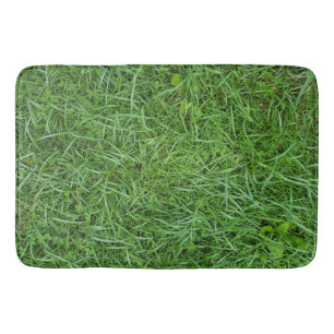 Grünes Gras Badematte