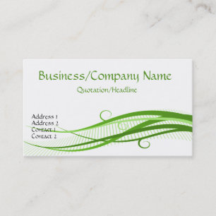 Grünes Gras bewegt Visitenkarten wellenartig Visitenkarte