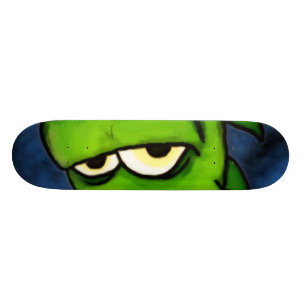 Grünes Gremlin Skateboard