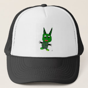 Grünes gremlin truckerkappe