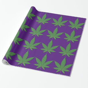 Grünes Grünbuch über Lila Umschlagpapier Geschenkpapier