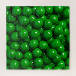 Grünes Gumballs Süßigkeiten Puzzle