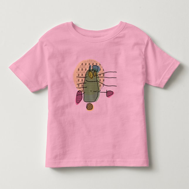Grünes Häschen, das den T - Shirt des (Vorderseite)