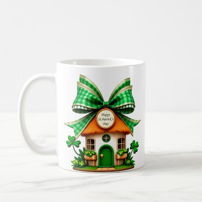 Grünes Haus Kaffeetasse (Links)