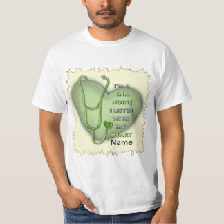 Grünes Herz CNA Krankenschwester T-Shirt