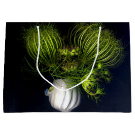 "Grünes Herz in Schwarz" Große Geschenktüte