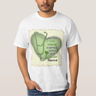 Grünes Herz LVN Krankenschwester T-Shirt